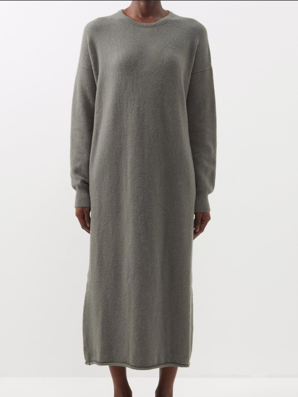 Lauren Manoogian Cream Long Sleeve Maxi Dress